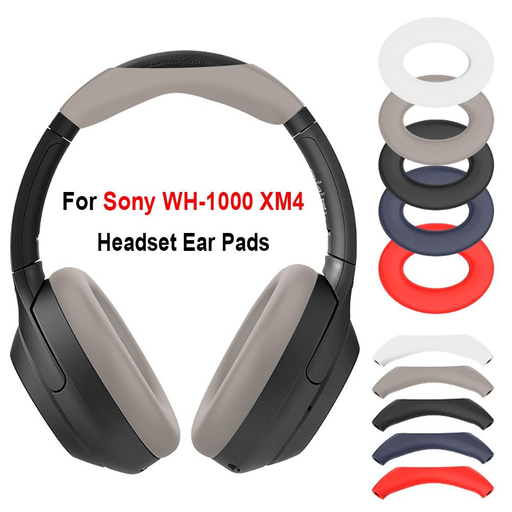 Sony Headphone Wh-1000Xm4 - ヘッドセットアクセサリー ヘッドホンイヤーパッドカバー 耐衝撃シリコン製交換用イヤーカップ 防塵 ソフトタイプ ソニーWH-1000XM4用