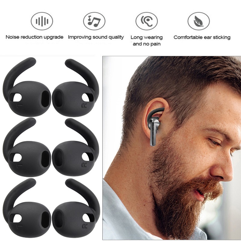 1-10ペア 交換用シリコン製スポーツイヤーフック ウィング - Silicone Ear Tip Replacement のレビューと価格