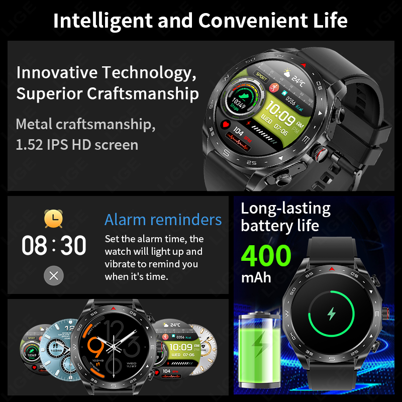 LIGE TWS 2-in-1 スマートウォッチ（内蔵ワイヤ - Wireless Earbuds Tws のレビューと価格