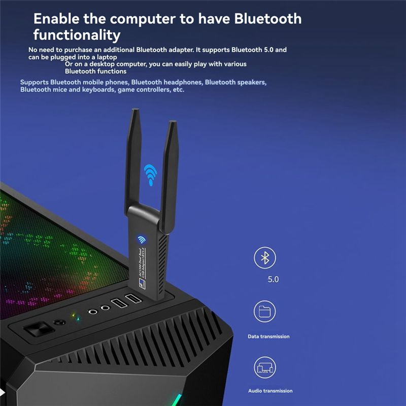 N34R-1300Mbps USB 3.0 Wifi Blu - Bluetooth Adapter Receiver のレビューと価格