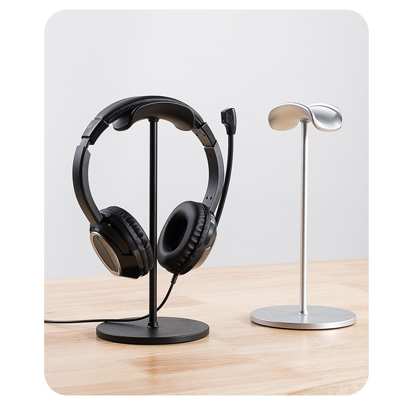 メタルヘッドマウントヘッドフォンスタンド滑り止め取り外し可能 - Headphone Stand Desk のレビューと価格